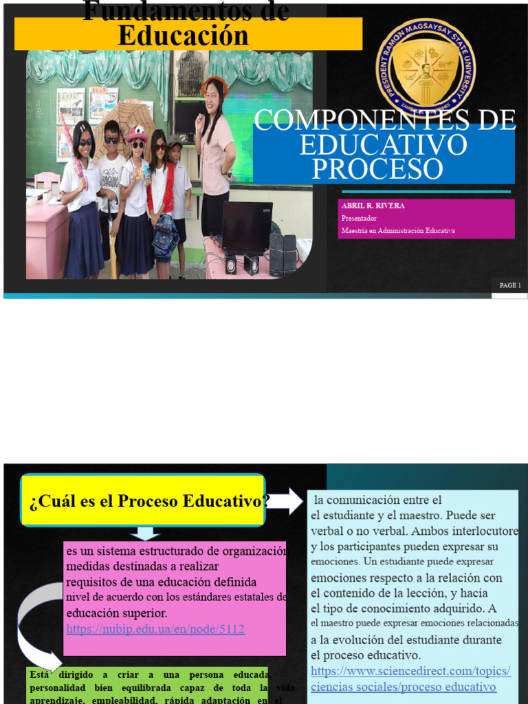 Fundamentos del Proceso Educativo | PDF | Plan de estudios | Aprendizaje