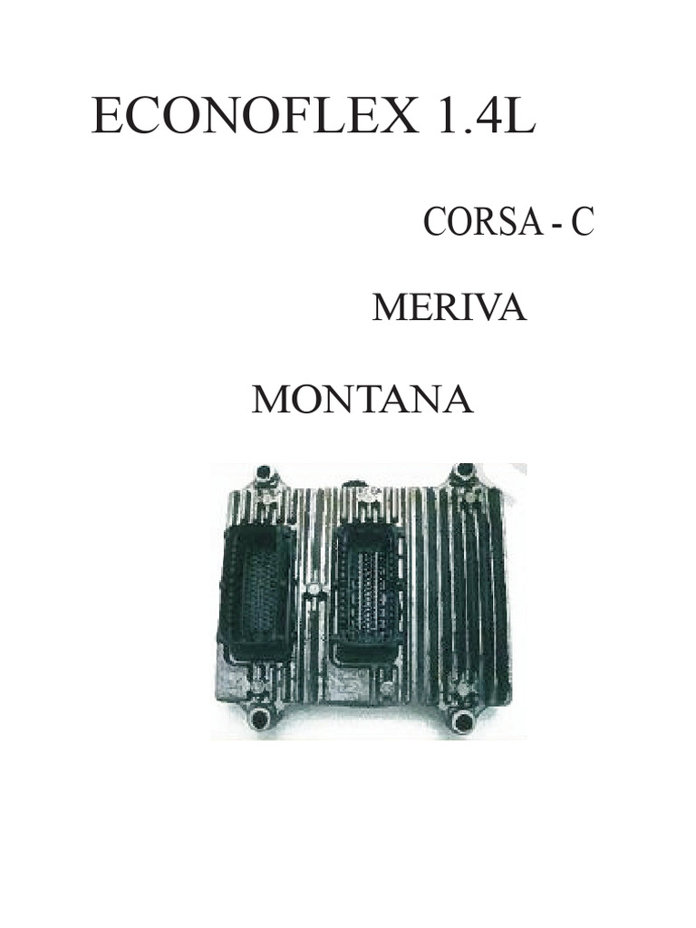 Sistema Econoflex: Inyección y Diagnóstico | PDF | Relé | Inyección de ...