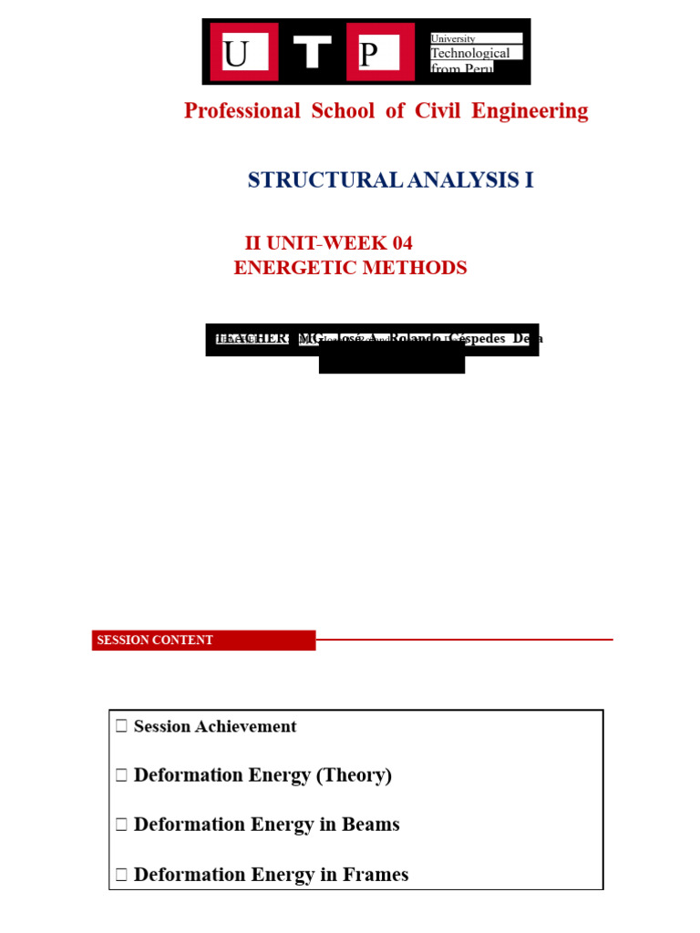 S04.s1 - DEFORMATION ENERGY Beams and Frames | PDF | Deformation ...