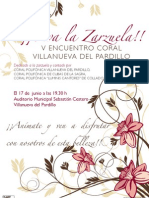 Cartel Encuentro de Corales - Zarzuela1