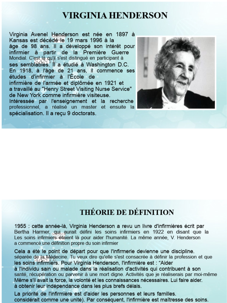 Modèle de soins de Virginia Henderson | PDF | Allaitement