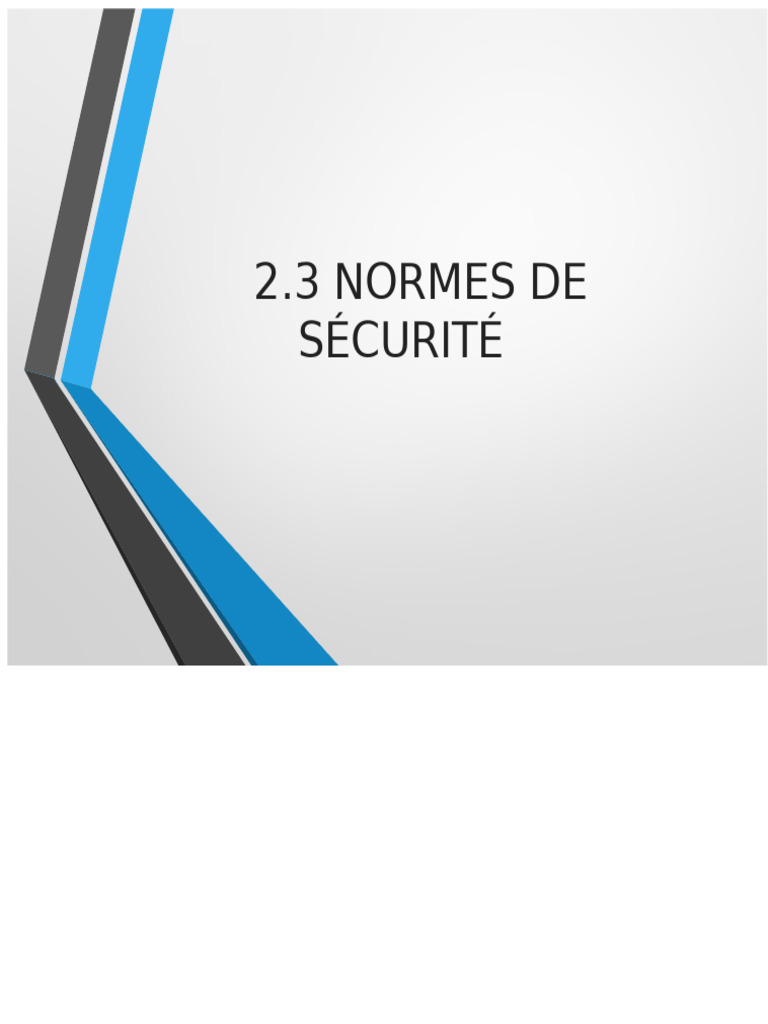 Normes de Sécurité Mesures | PDF | Courant continu | Tension électrique