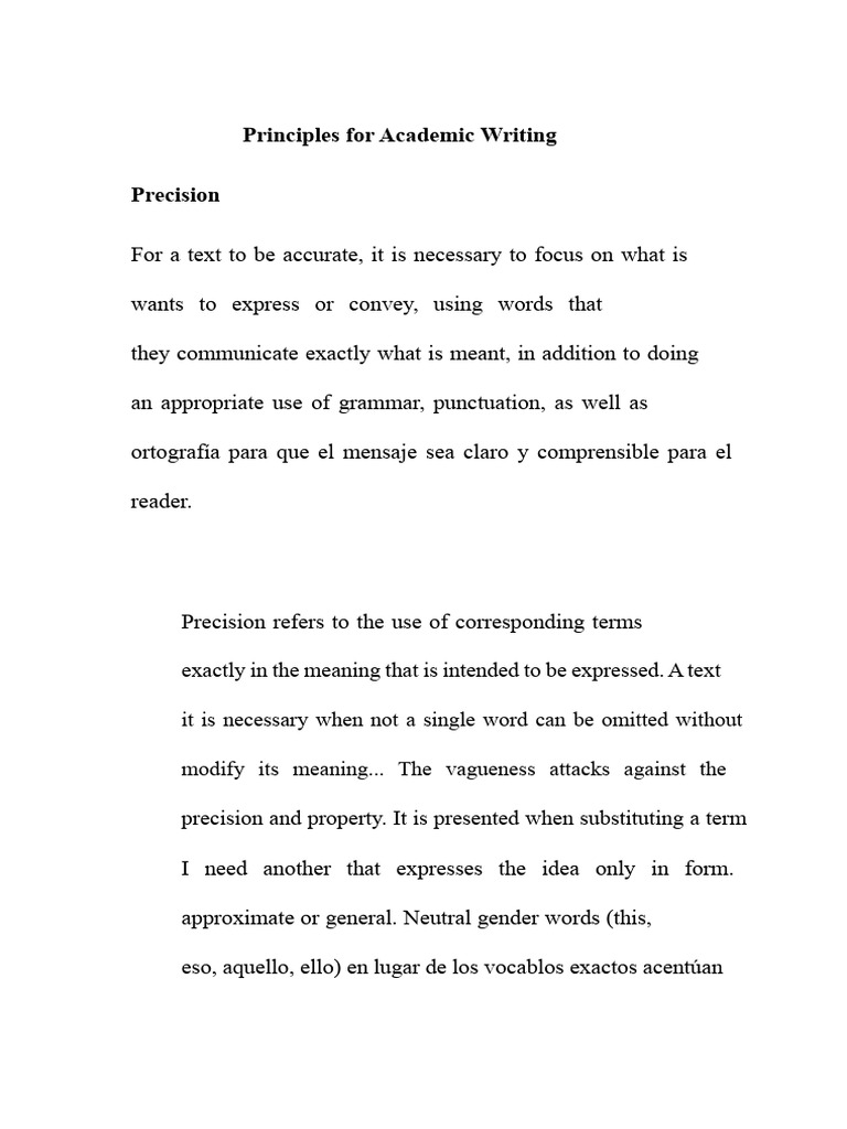 Key Principles of Academic Writing | PDF | Lexicon | Grammar