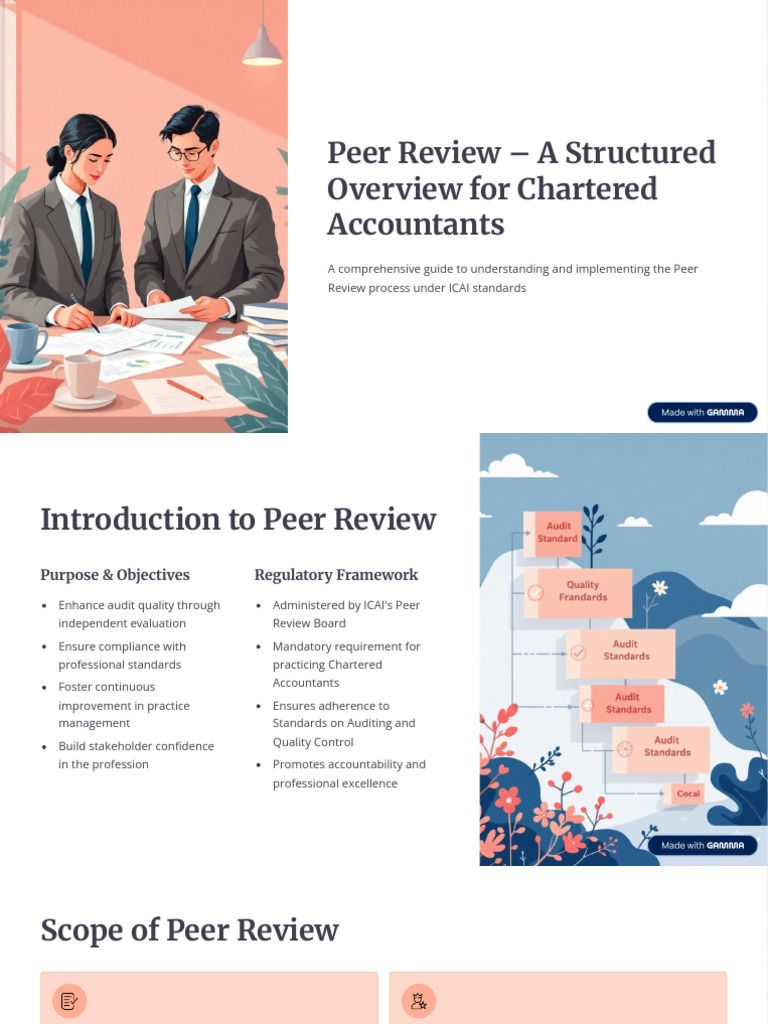 Peer Review a Structured Overview for Chartered Accountants | PDF ...