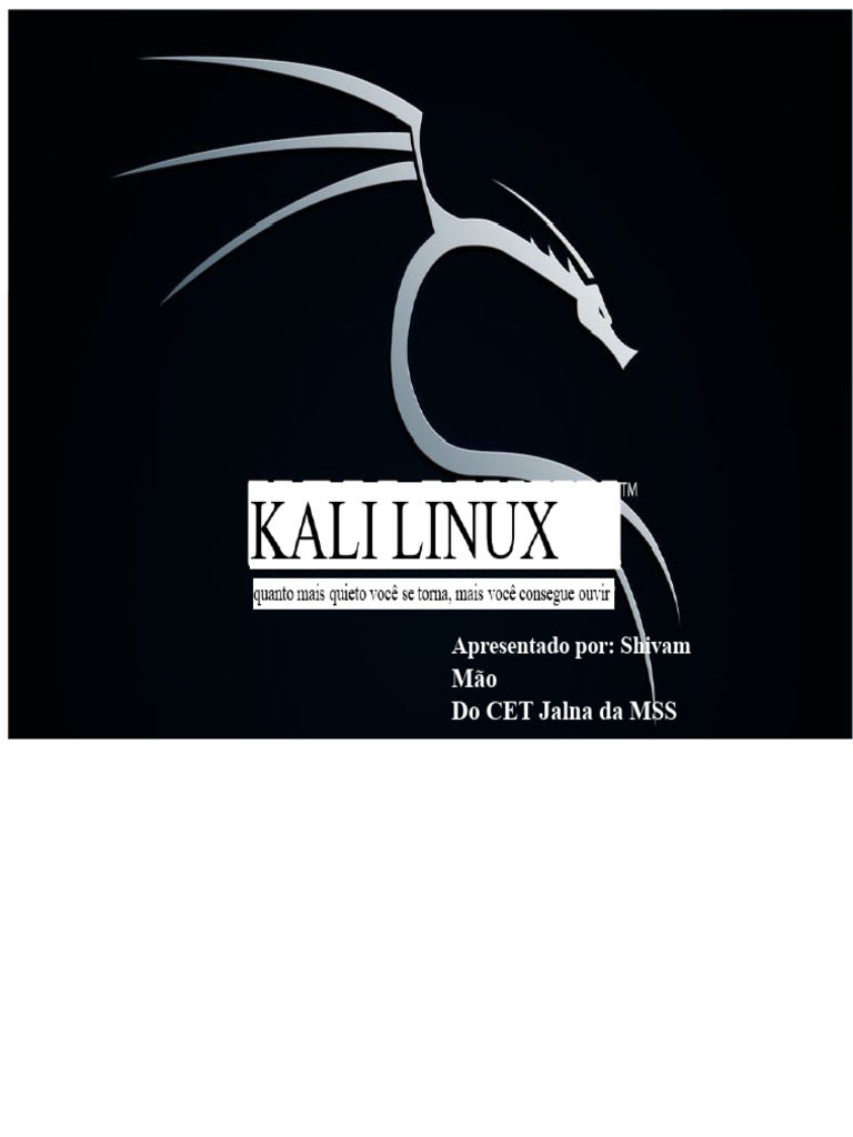 Guia de Instalação do Kali Linux | PDF