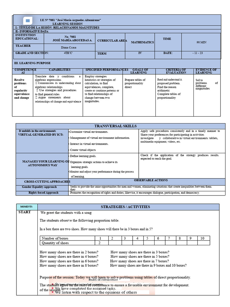 MATHEMATICS We Relate Magnitudes | PDF | Mathematics | Learning