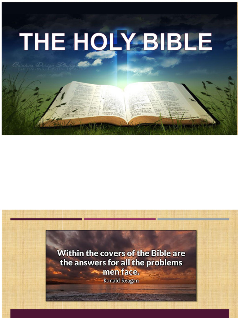 Comprendre la Bible et ses promesses | PDF | Ancien testament | Nouveau ...