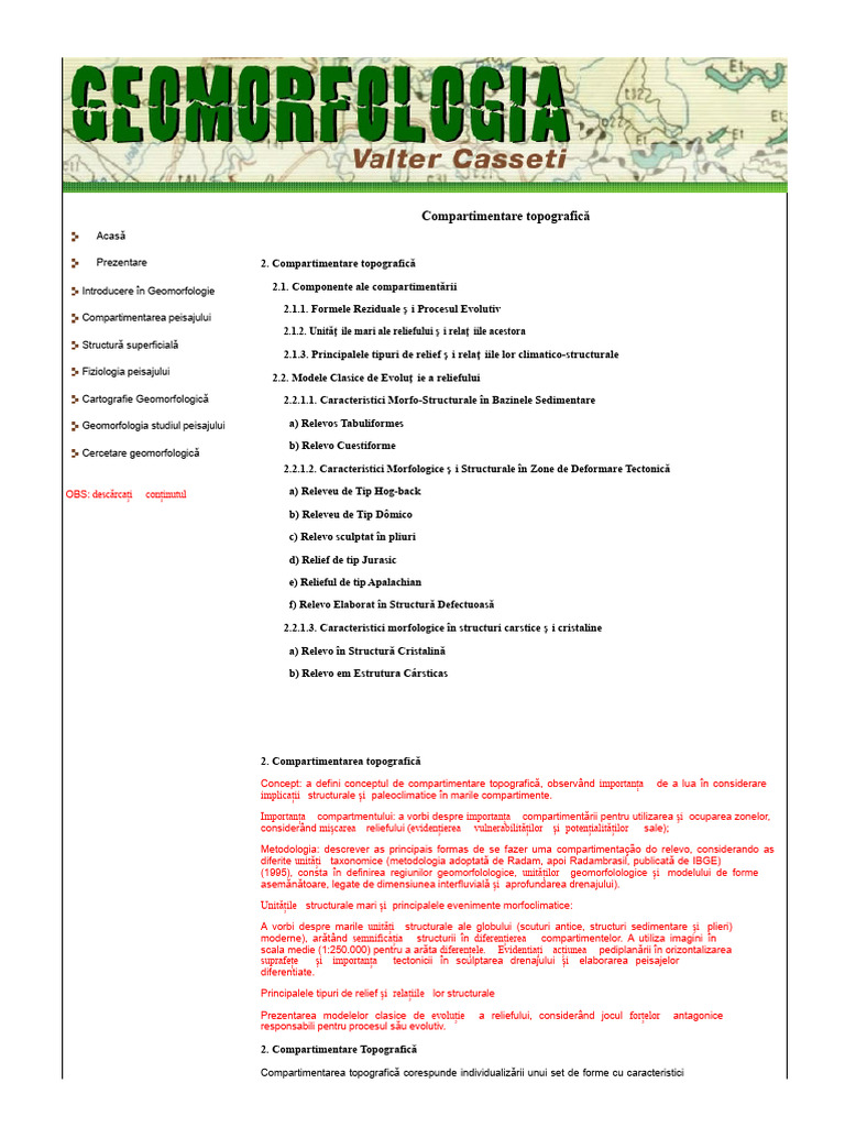 Geomorfologia - Valter Casseti | PDF