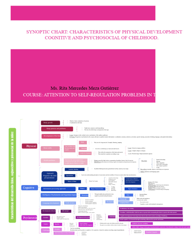 Synoptic Chart of The Characteristics of Physical, Cognitive, and ...