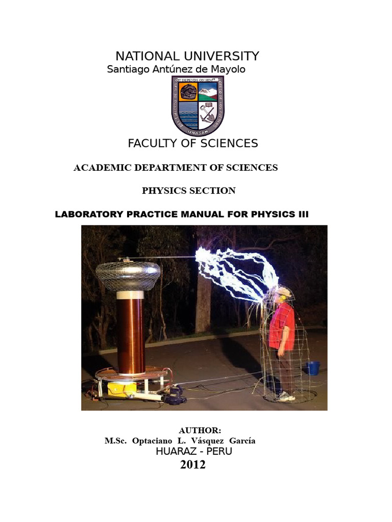 Physics III Laboratory Manual: Electrostatics | PDF | Electric Charge ...