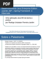 Desenvolvimento Java EE Usando JSF - Spring Framework e Hibernate