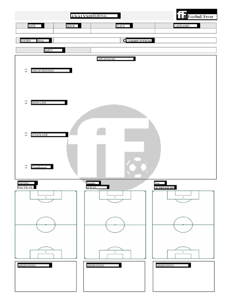 Soccer Training Session Plan Template | PDF