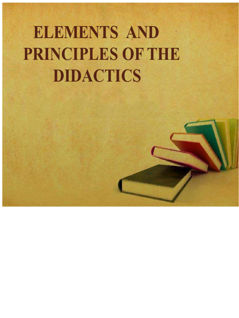 Didactics: Key Elements and Principles | PDF | Methodology | Teachers