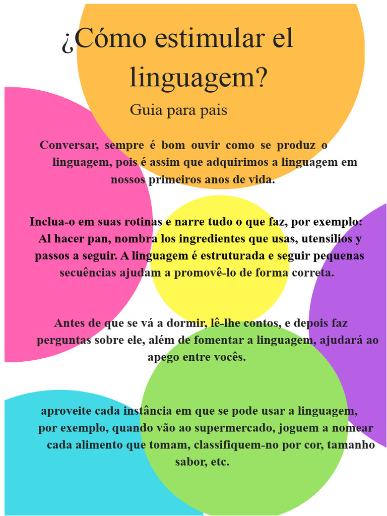 Dicas para Estimular a Linguagem Infantil | PDF