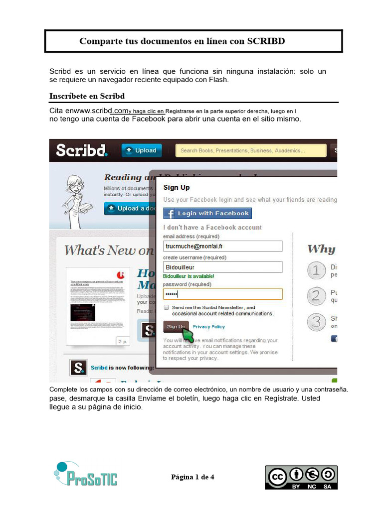 Cómo compartir documentos en Scribd | PDF | Scribd | Sitios web