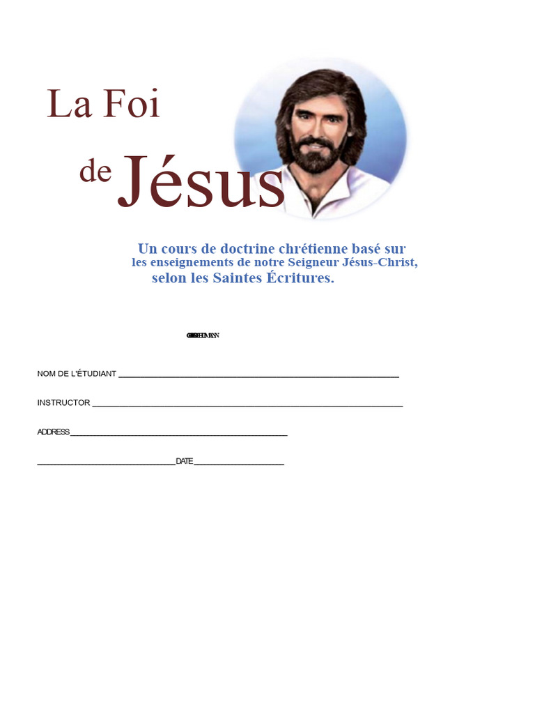 Cours sur la Foi en Jésus-Christ | PDF | Seconde venue | Prière