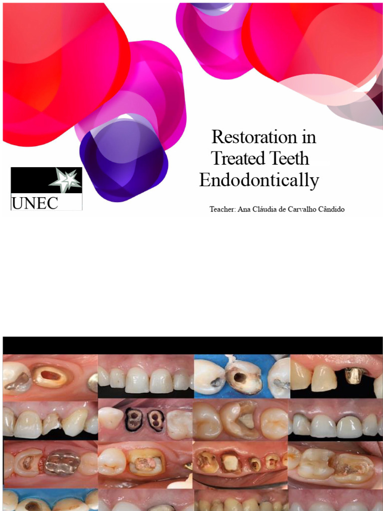 LESSON 9 - Restoration of Endodontically Treated Teeth | PDF ...