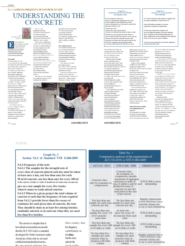 Concrete Sampling Frequency Guidelines | PDF | Concrete | Construction ...