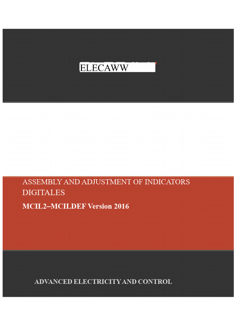Assembly and Adjustment of MCIL2 Indicators - DEF | PDF | Fuse ...