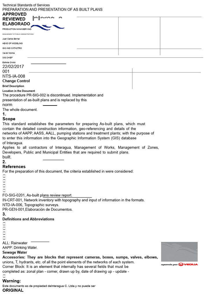 As-Built Plans Preparation Standards | PDF | Sanitary Sewer | Pump