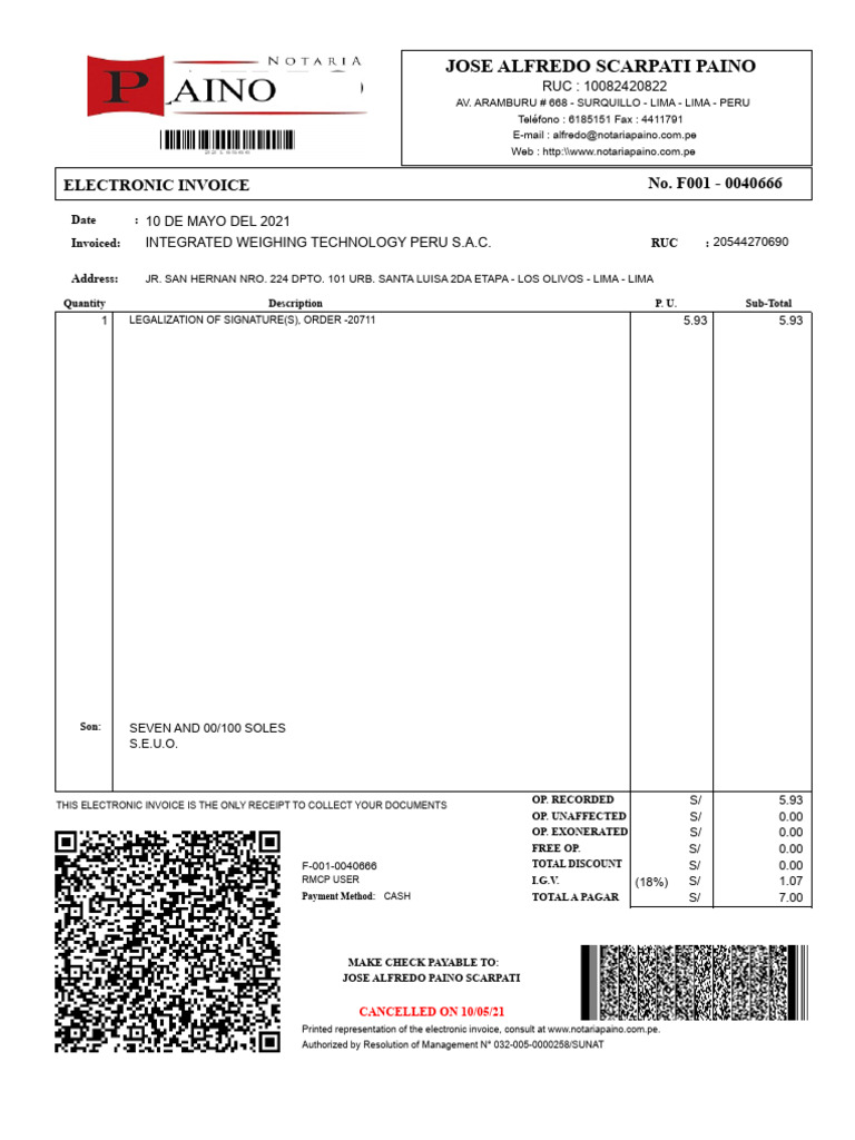 9614059 | PDF | Invoice | Accounting