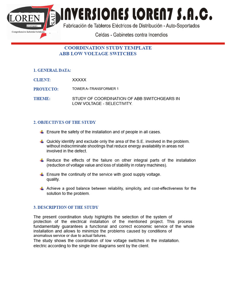 Selectivity Report | PDF | Switch | Power Engineering