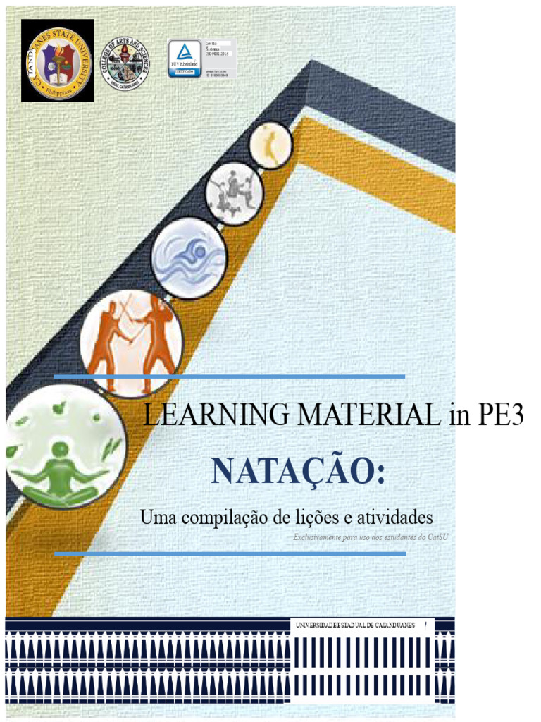 Material de Aprendizagem em Natação PE3 | PDF | Natação | Aprendizado