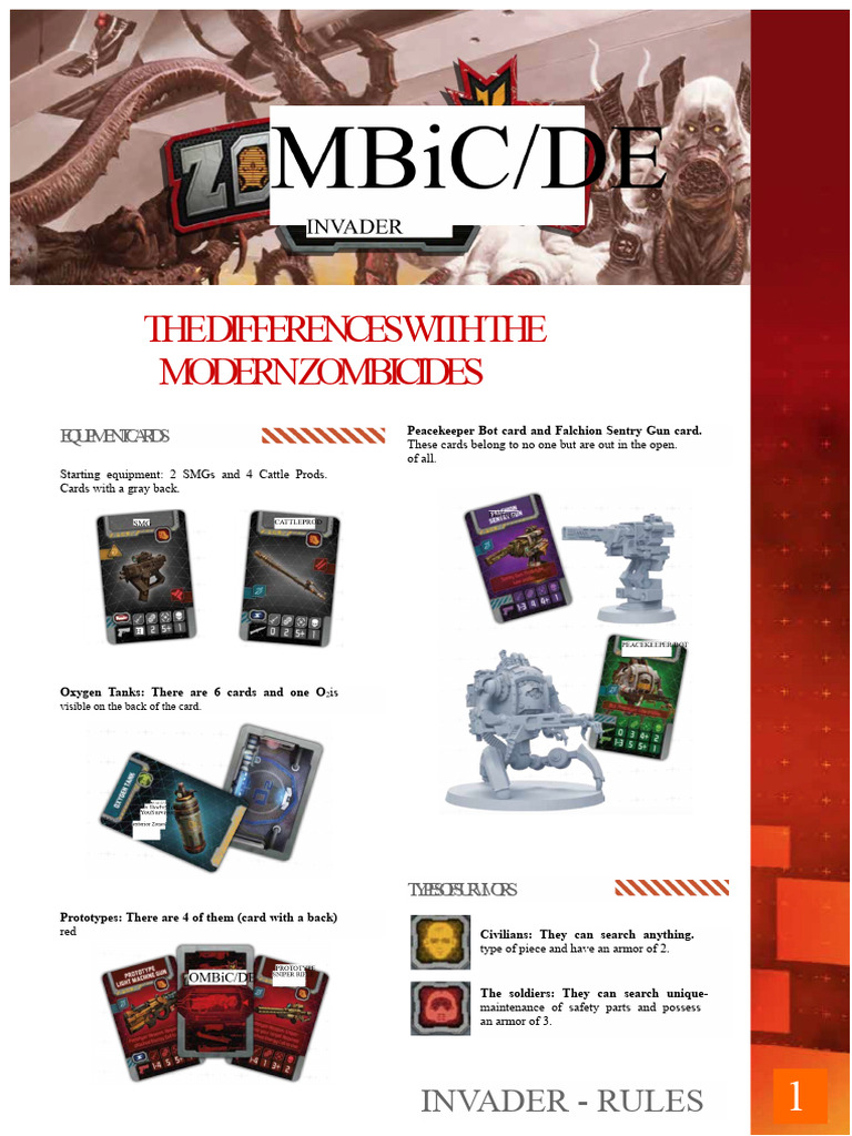 Invader rules summarized | PDF | Ammunition
