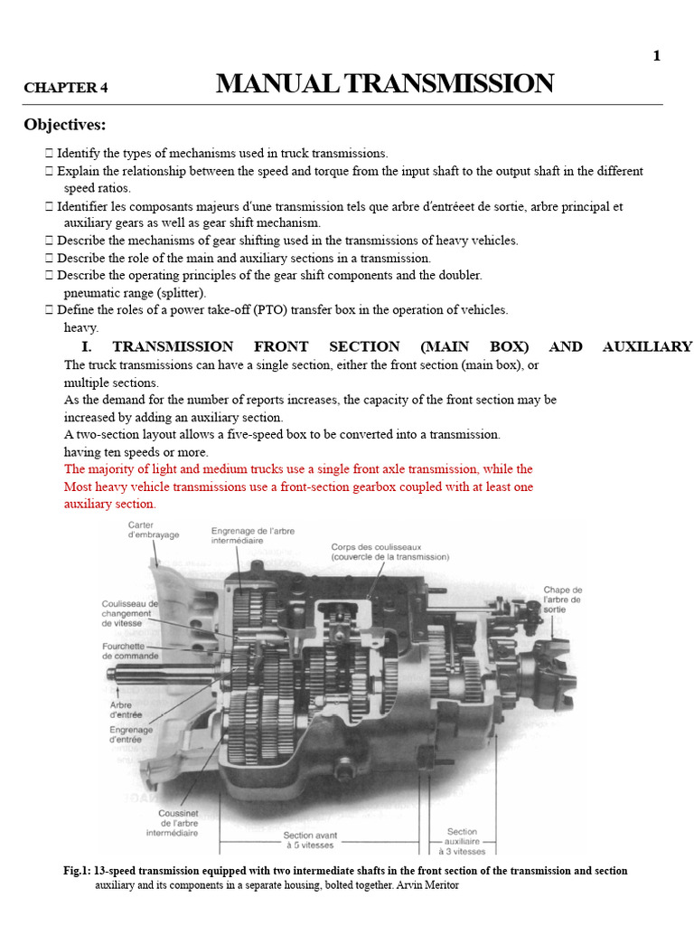 Manual Transmission Mechanisms Explained | PDF | Manual Transmission | Gear