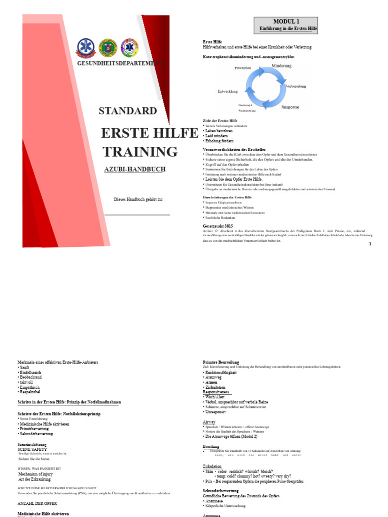 SFA Auszubildendenhandbuch | PDF