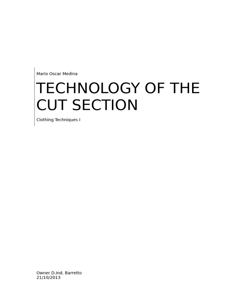 Cutting Section Technology Overview | PDF | Symmetry | Area