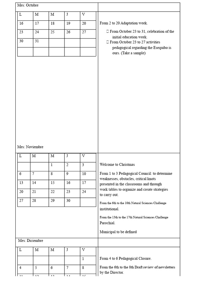 Early Childhood Education Schedule | PDF