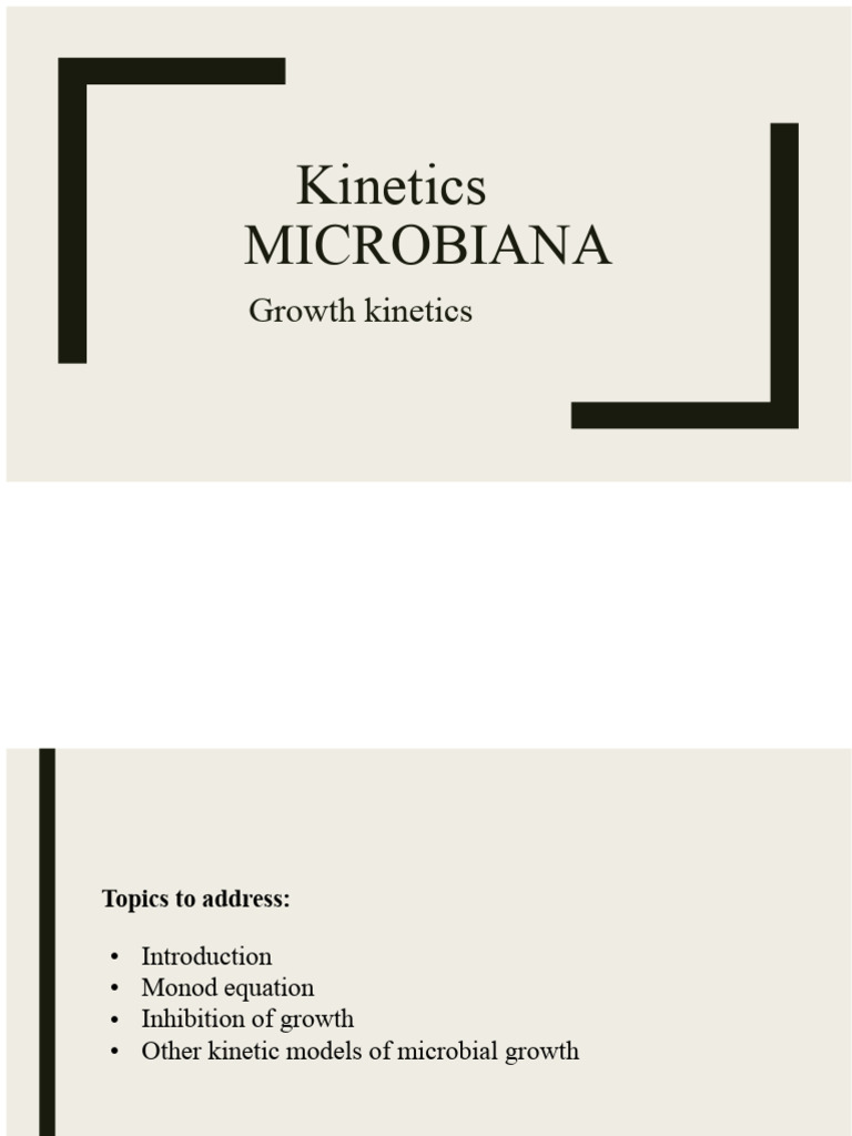 Microbial Growth Kinetics Explained | PDF | Enzyme Kinetics | Applied ...