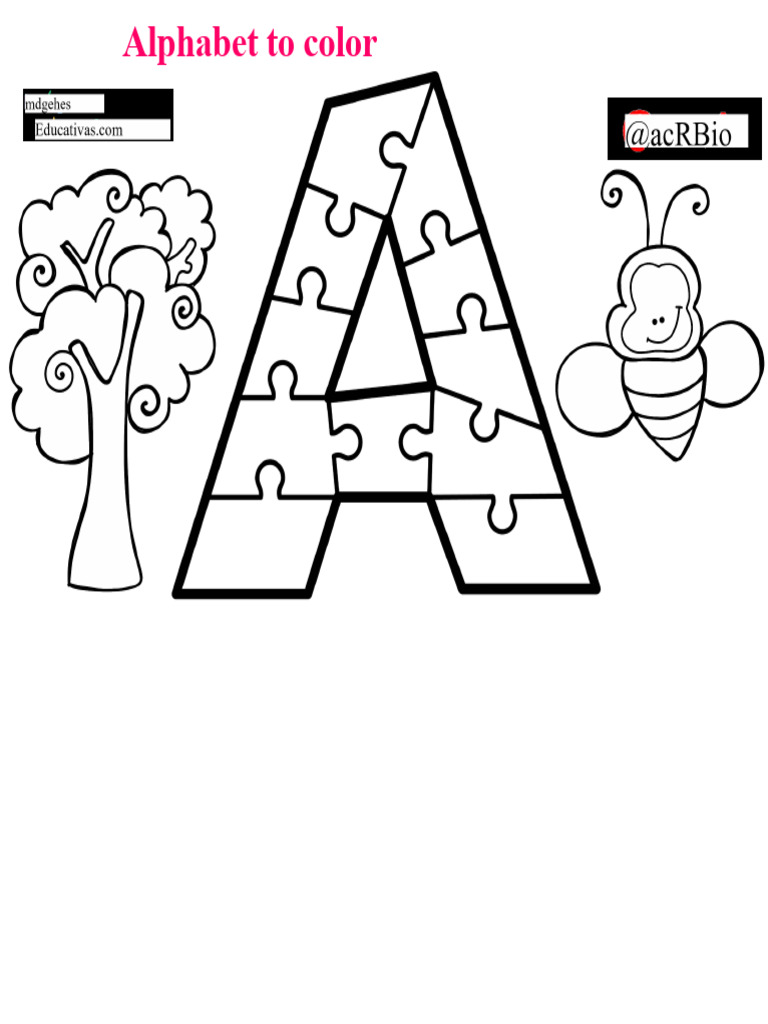 Alphabet Coloring Pages for Kids | PDF