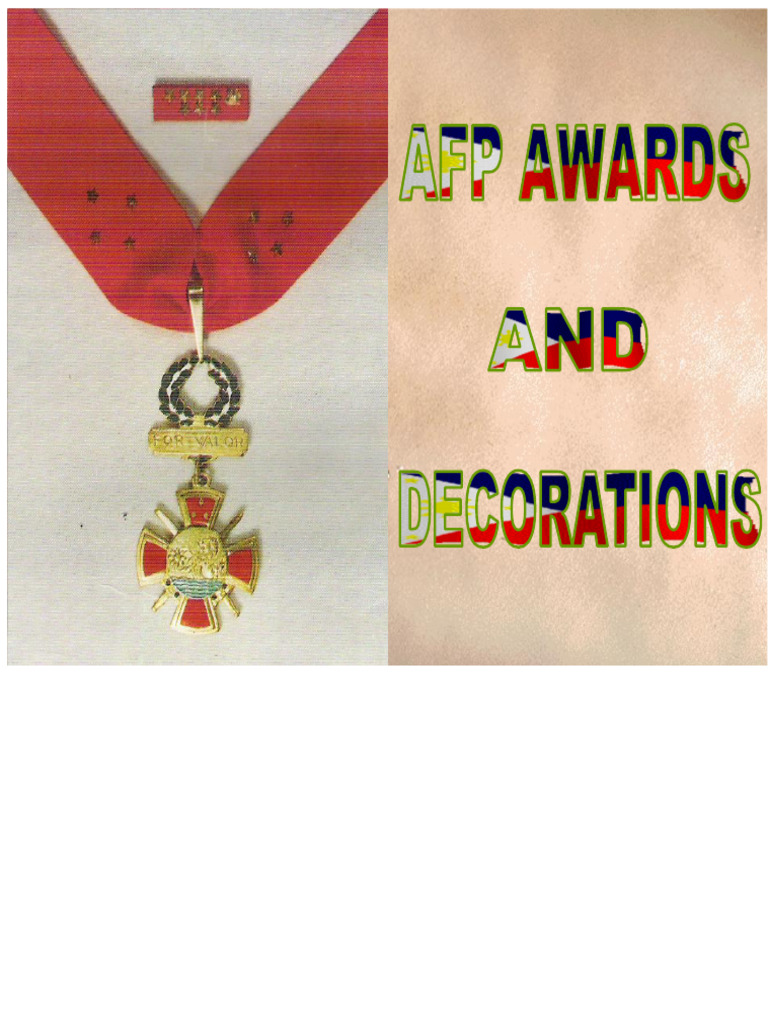 Récompenses et décorations militaires AFP | PDF | Ordres, décorations ...