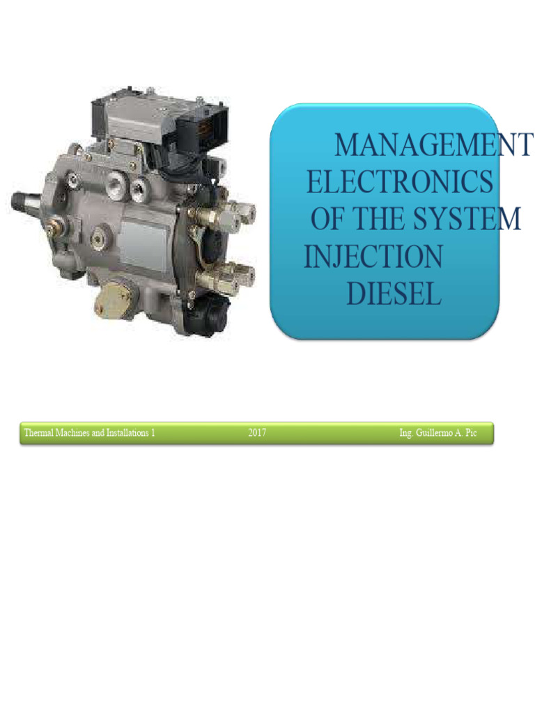 Diesel Injection System Electronic Management | PDF | Diesel Engine ...