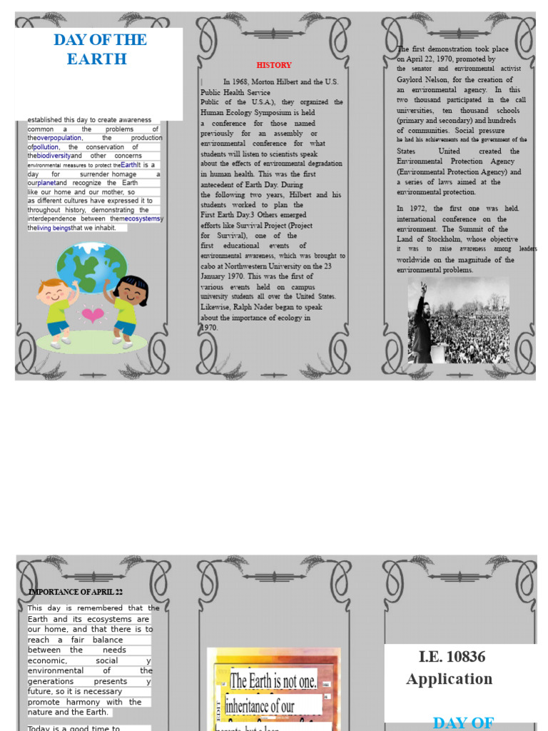 Triptych of the Earth | PDF | Environmental Protection | Environmentalism