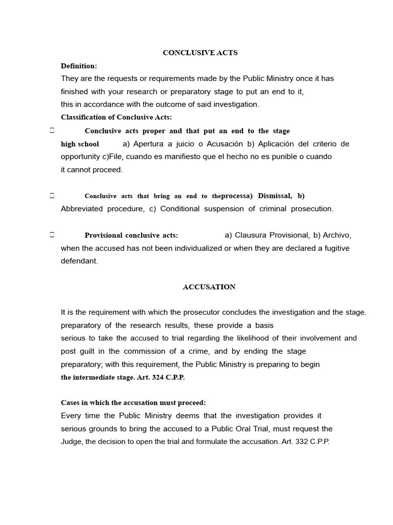 CONCLUDING ACTS 1 | PDF | Prosecutor | Crimes