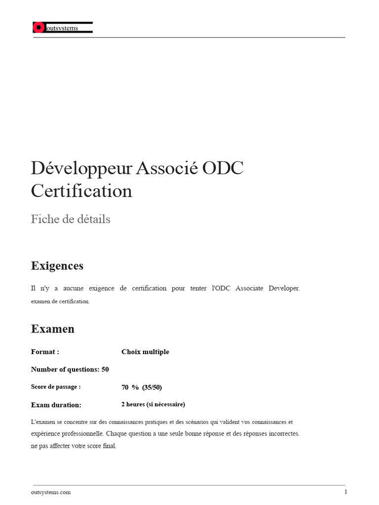Guide de certification ODC Associate Developer | PDF | Internet ...