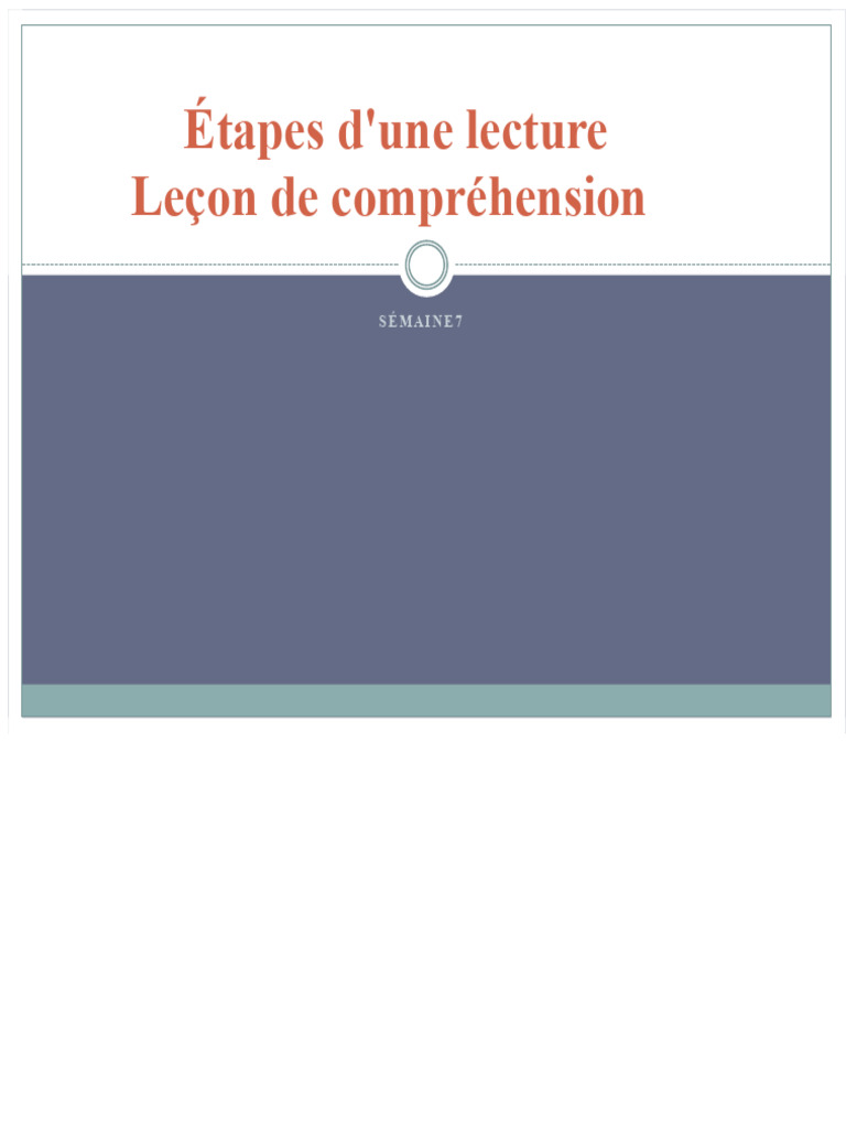 Étapes clés pour une lecture efficace | PDF | Apprentissage ...