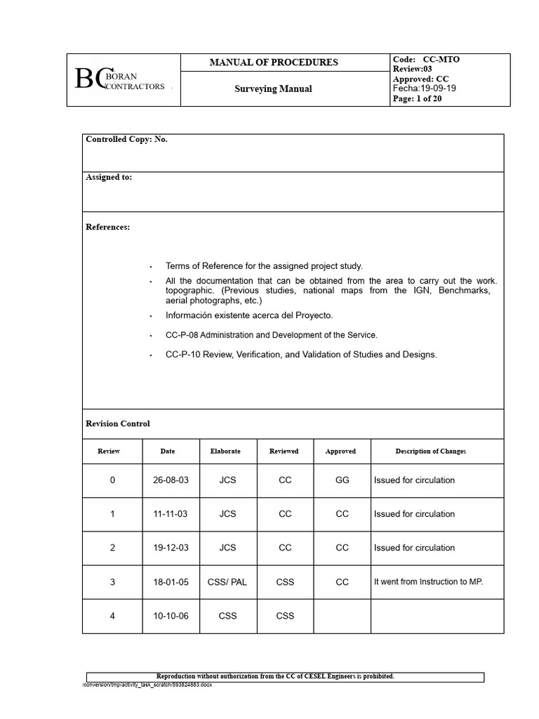 Topography Procedures Manual | PDF | Surveying | Topography