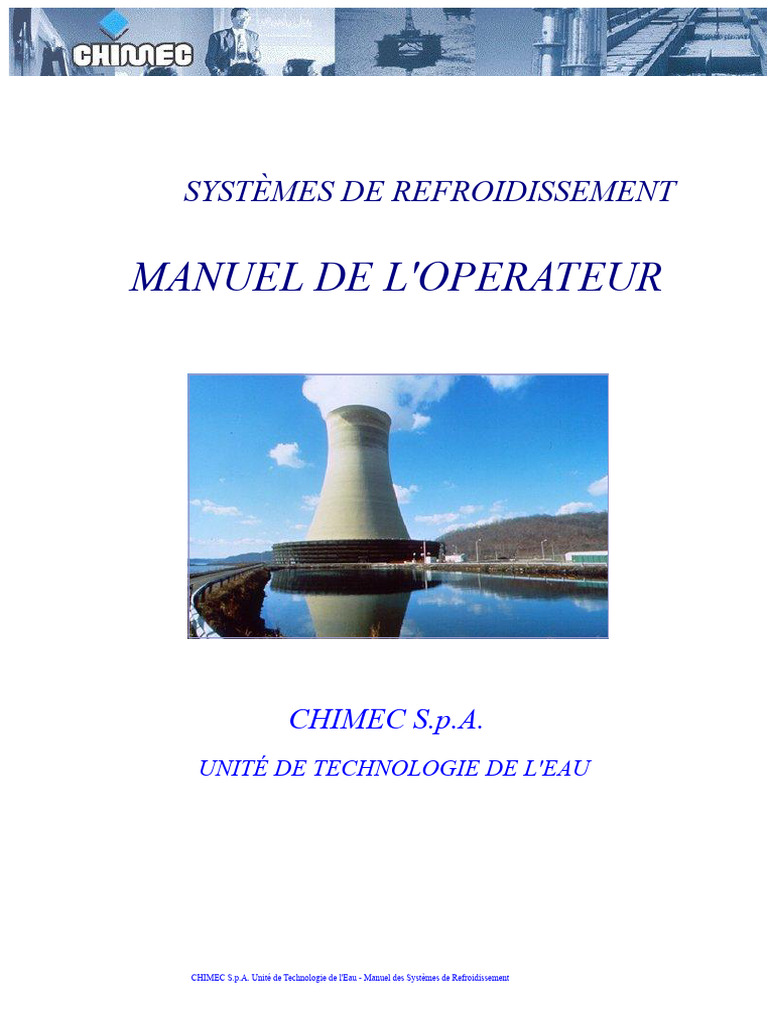 Manuel des Systèmes de Refroidissement | PDF | Ph | Eau