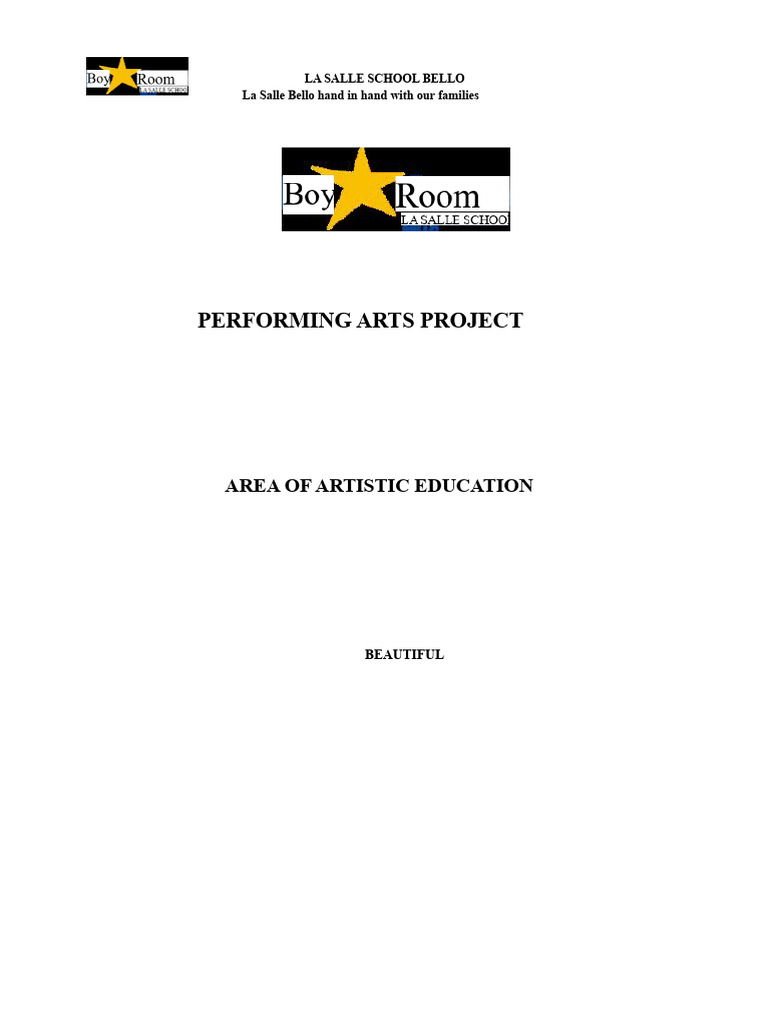 La Salle Bello Performing Arts Project | PDF | Knowledge | Creativity