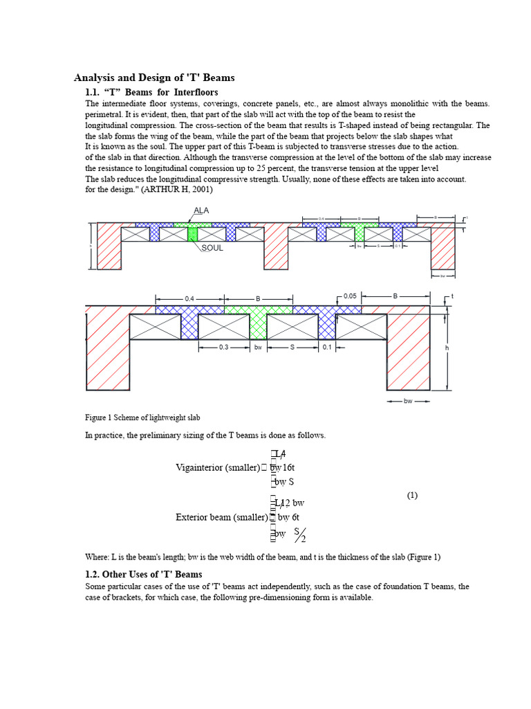 T-Beam Analysis and Design Guide | PDF | Beam (Structure) | Deformation ...