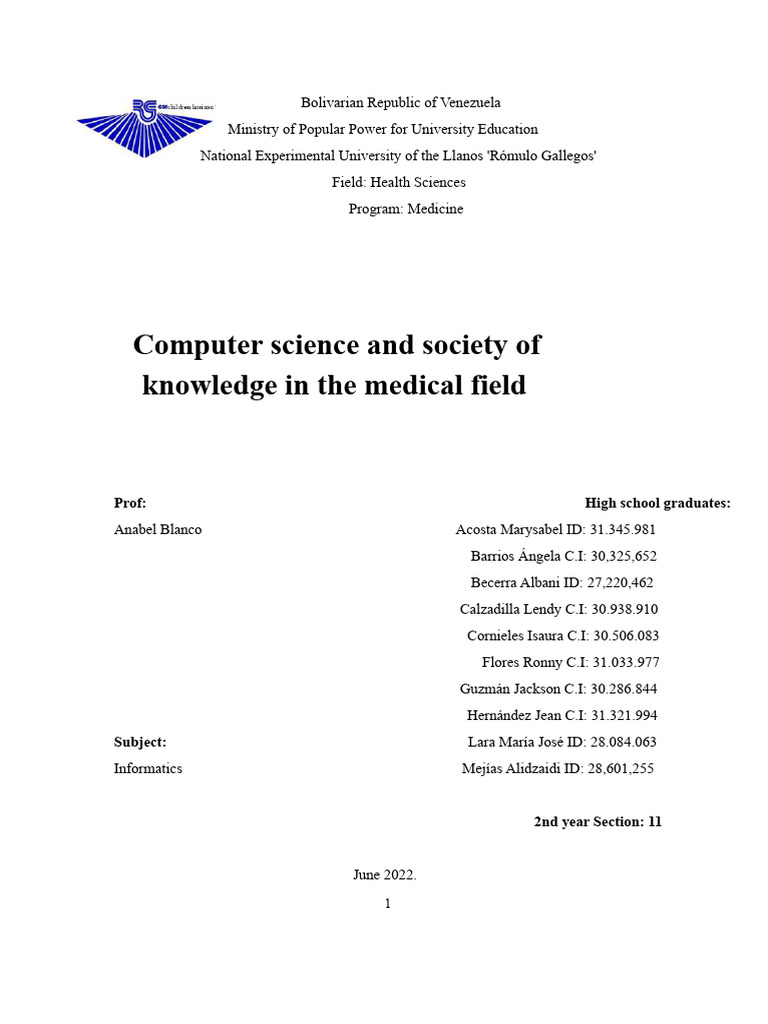 Impact of Computing on Medical Education | PDF | Electronic Health ...