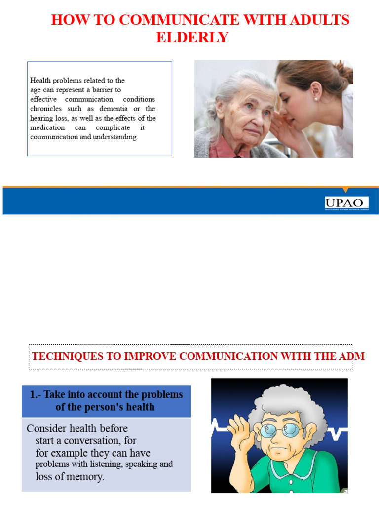 Communication with Older Adults | PDF