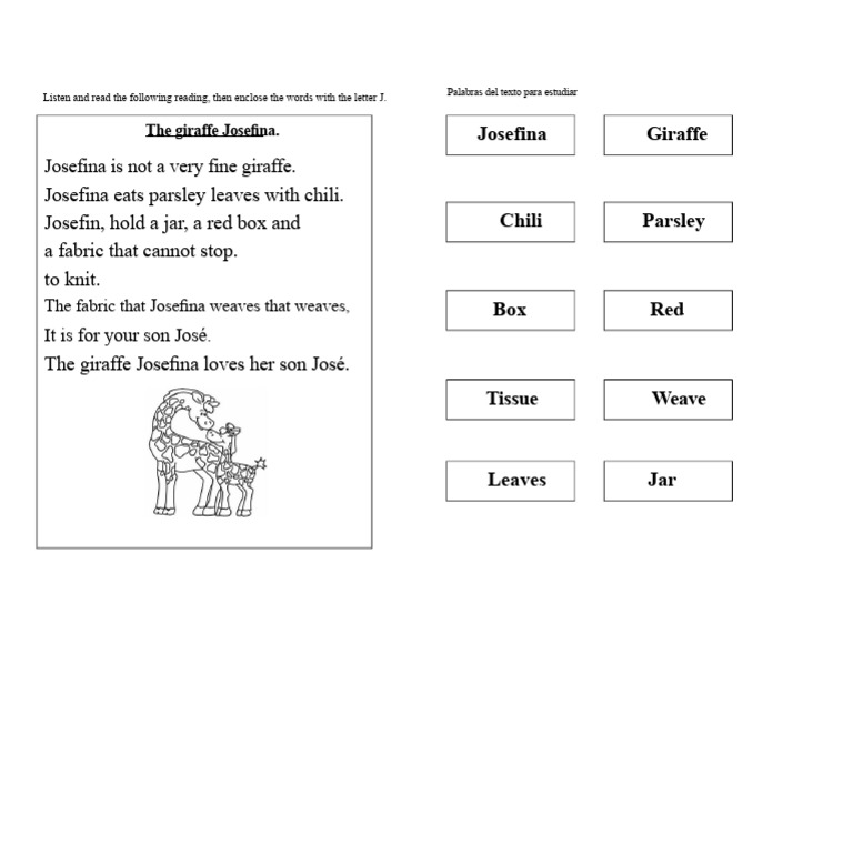 Reading Letter j 2 | PDF