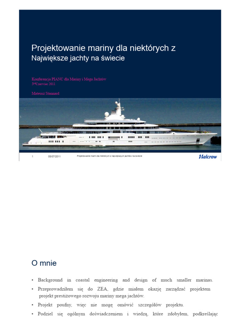 Projekt Mariny Jachtowej 1 | PDF
