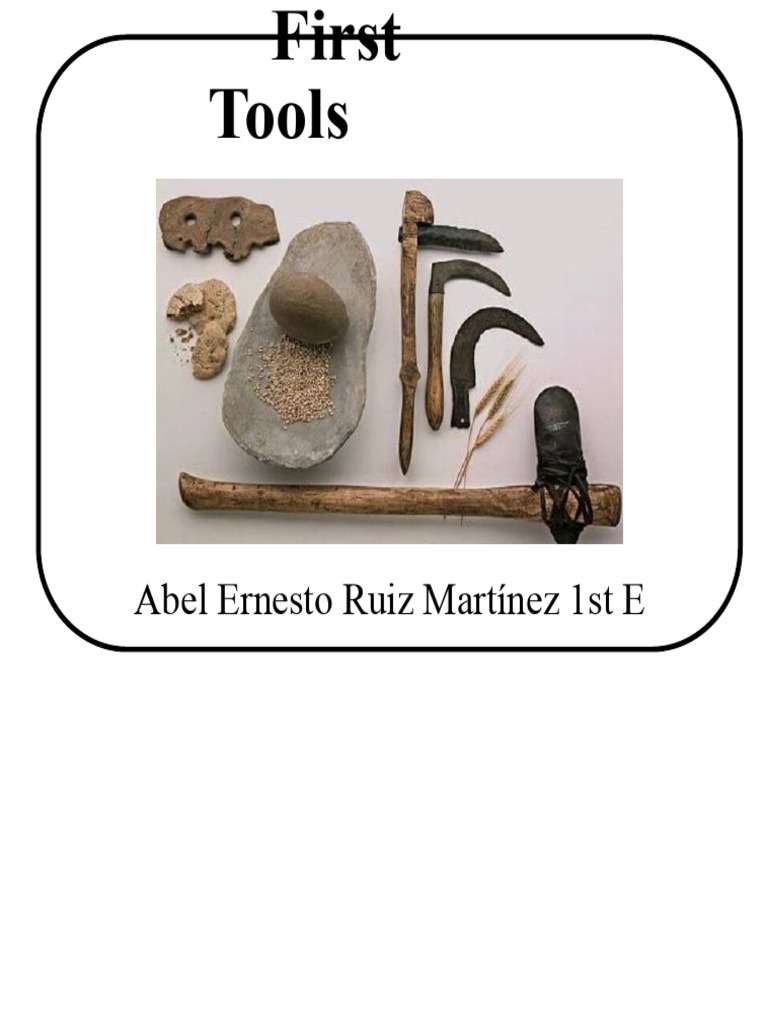 First Tools | PDF | Knife | Paleolithic