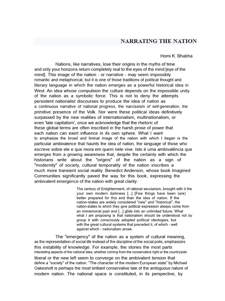 Exploring National Ambivalence in Narratives | PDF | Narrative | Nation